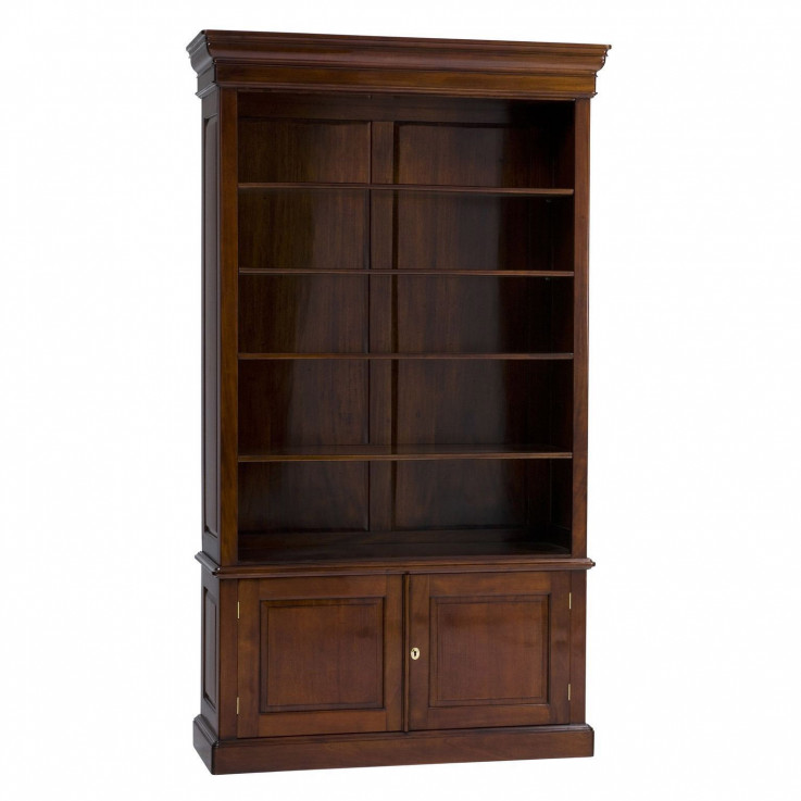 VICTORIAN OPEN BOOKSHELF 2 DOOR