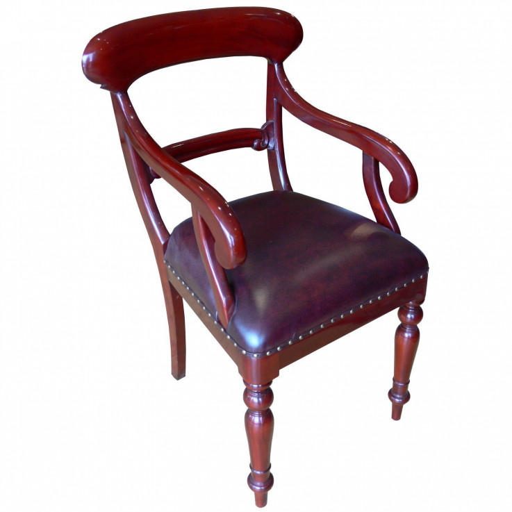 VICTORIAN RAIL BACK ARM CHAIR