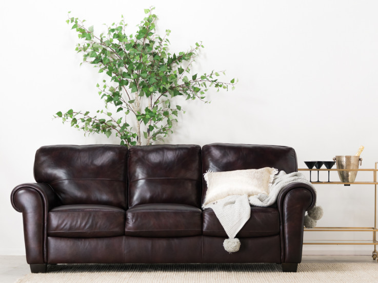 MAJESTIC SOFA 3 SEAT -BURNISHED LEATHER