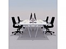 PROTON DESK 1500×750 WHITE/WHITE