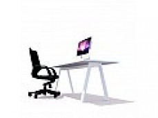 PROTON DESK 1500×750 WHITE/WHITE